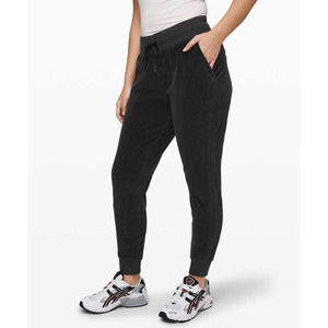 Lululemon Warm Down Jogger Velour Heathered Black